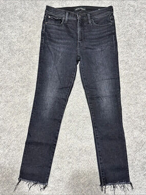 Denim Forum The Nico Mid Rise Skinny Jeans Waist 28 Black